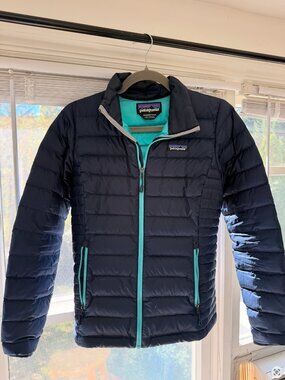 Patagonia Women's Down Sweater Jacket - Size XS, Blue